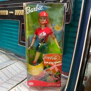 Collectible 2001 Coca Cola Barbie Special Edition Skateboard Doll